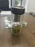 万象（WANXIANG）双层弧形玻璃杯男女士V270带滤网水杯橄榄色360ml便携车载泡茶杯 实拍图