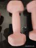 诚悦彩色浸塑哑铃男女士家用健身肌肉手臂塑形轻重量樱粉2kg*2CY-569 实拍图