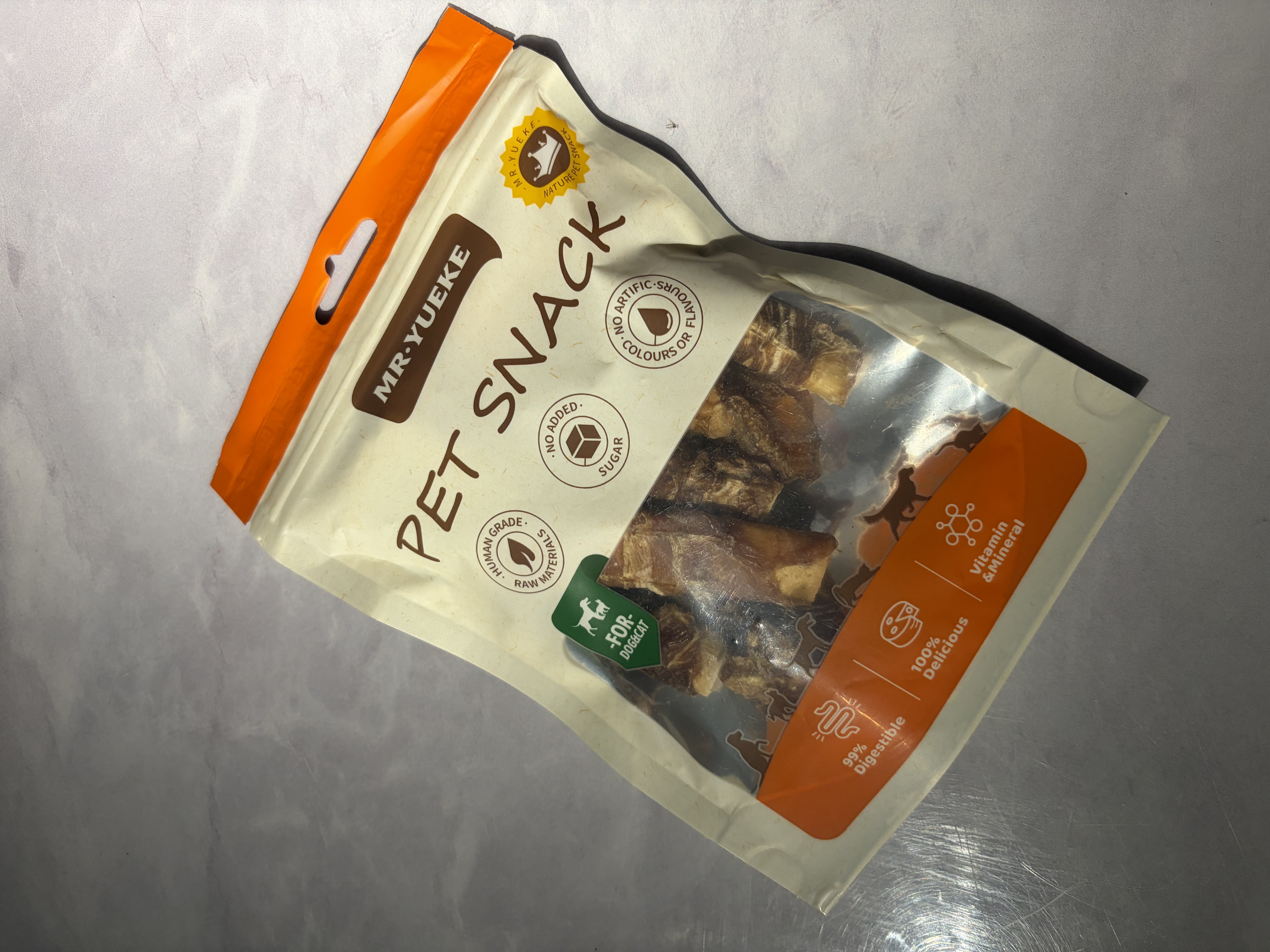 约克先生宠物零食狗磨牙棒牛骨头天然洁齿中小型幼犬烘干鸭肉绕牛软骨100g 实拍图
