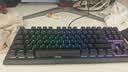CHERRY樱桃MX1.1黑曜极光 机械键盘87键 游戏键盘 有线键盘 悬浮式无钢结构 RGB灯效 黑色红轴 实拍图
