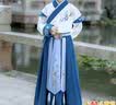 小淘孩男童汉服春秋儿童古装唐装长袖中国风中秋演出服表演服 青色130 晒单实拍图