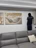 JOHONN客厅装饰画2026新款现代简约沙发背景墙挂画高档晶瓷三联墙壁壁画 福禄相伴 左右60*80中间120*80cm 镶钻画 实拍图