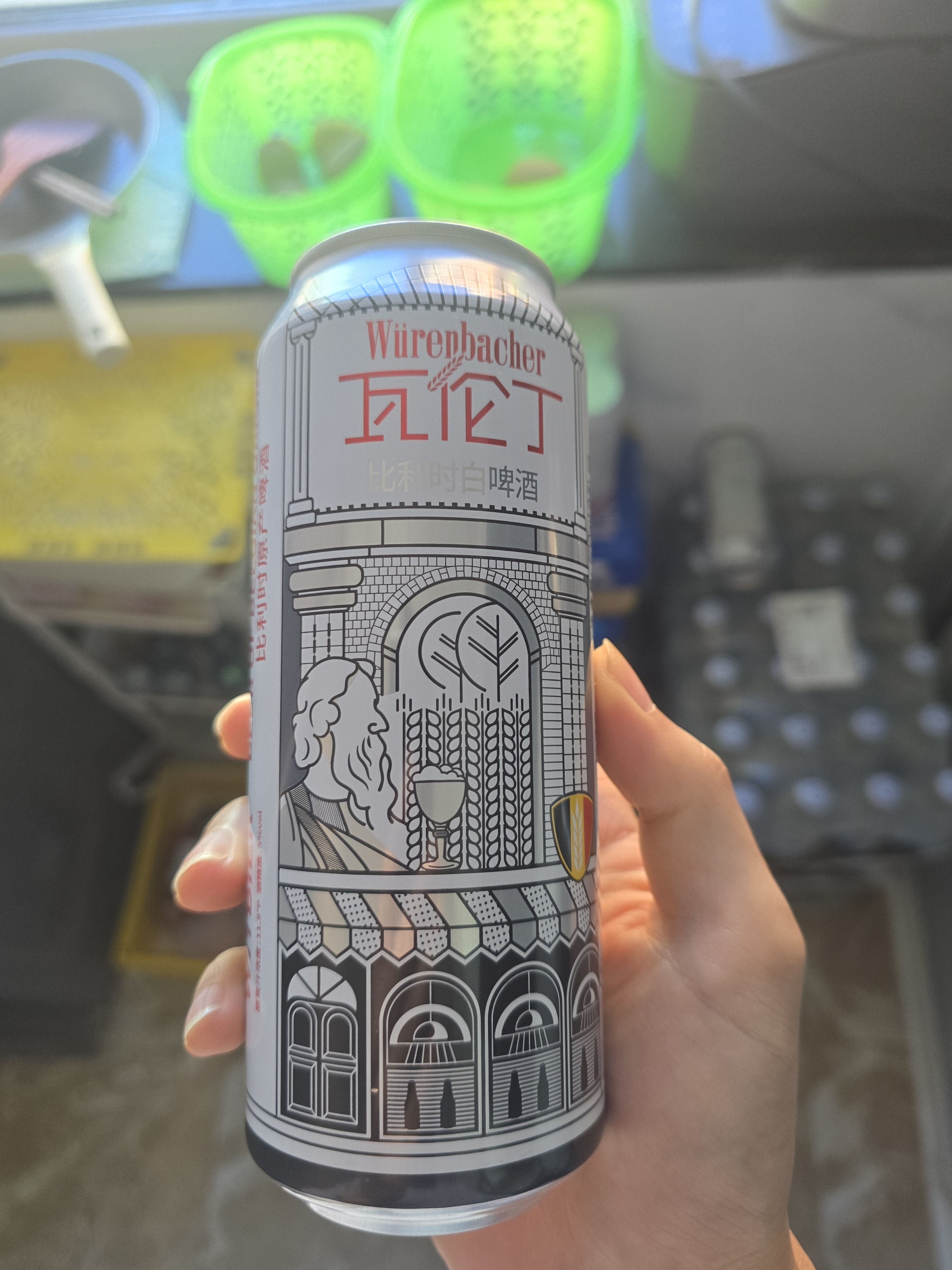 瓦伦丁（Wurenbacher）比利时进口白啤酒500ml*4听 果香馥郁 实拍图
