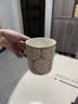 松发瓷器陶瓷杯子家用办公室咖啡杯水杯女生大容量情侣马克杯 卡其色 实拍图