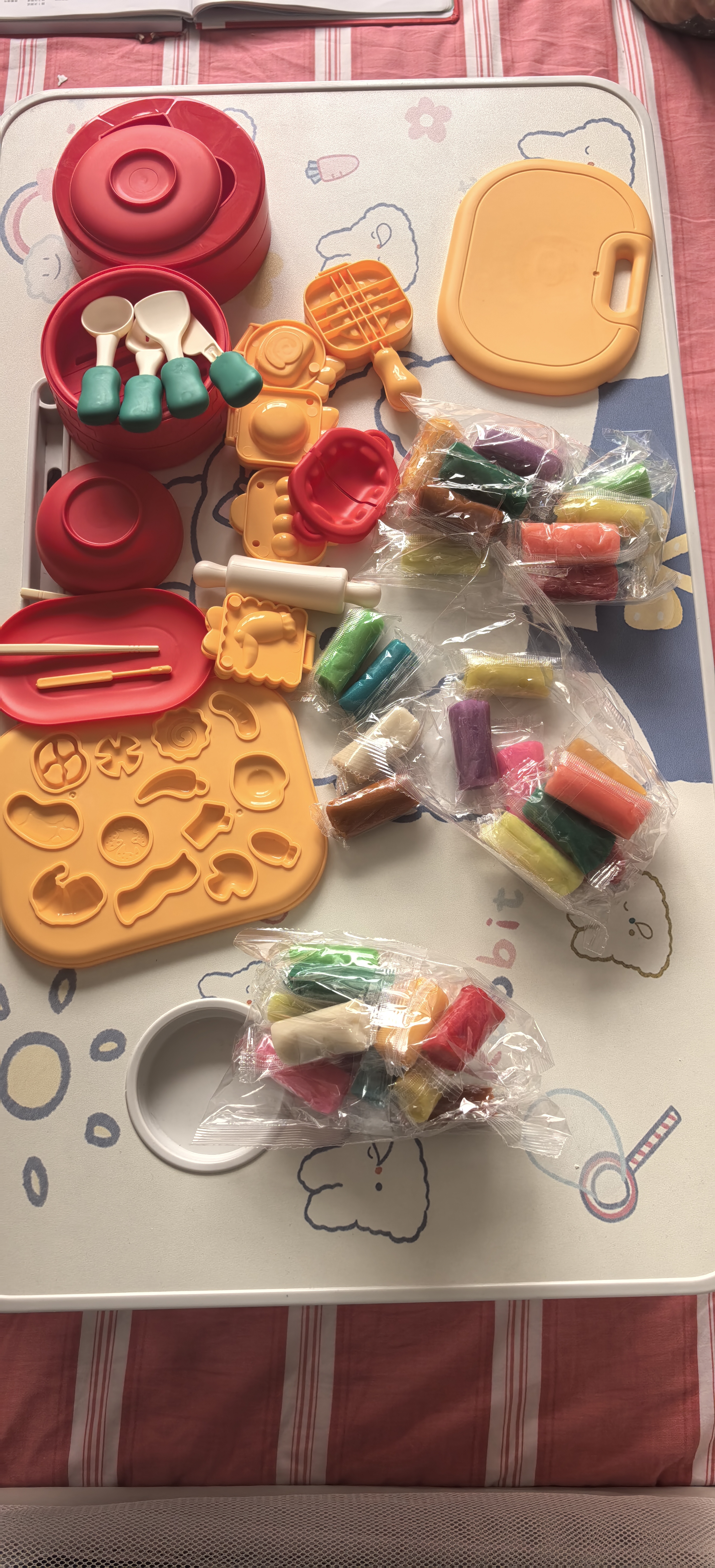 欣格彩泥儿童过家家厨房玩具国潮点心超轻粘土橡皮泥模具生日礼物diy 实拍图