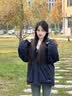 欧迪惠（Oudihui）羽绒棉服女冬季2026新款连帽羽棉袄绒服女外套宽松加厚工装派克服 藏青色 S 建议80-100斤 实拍图