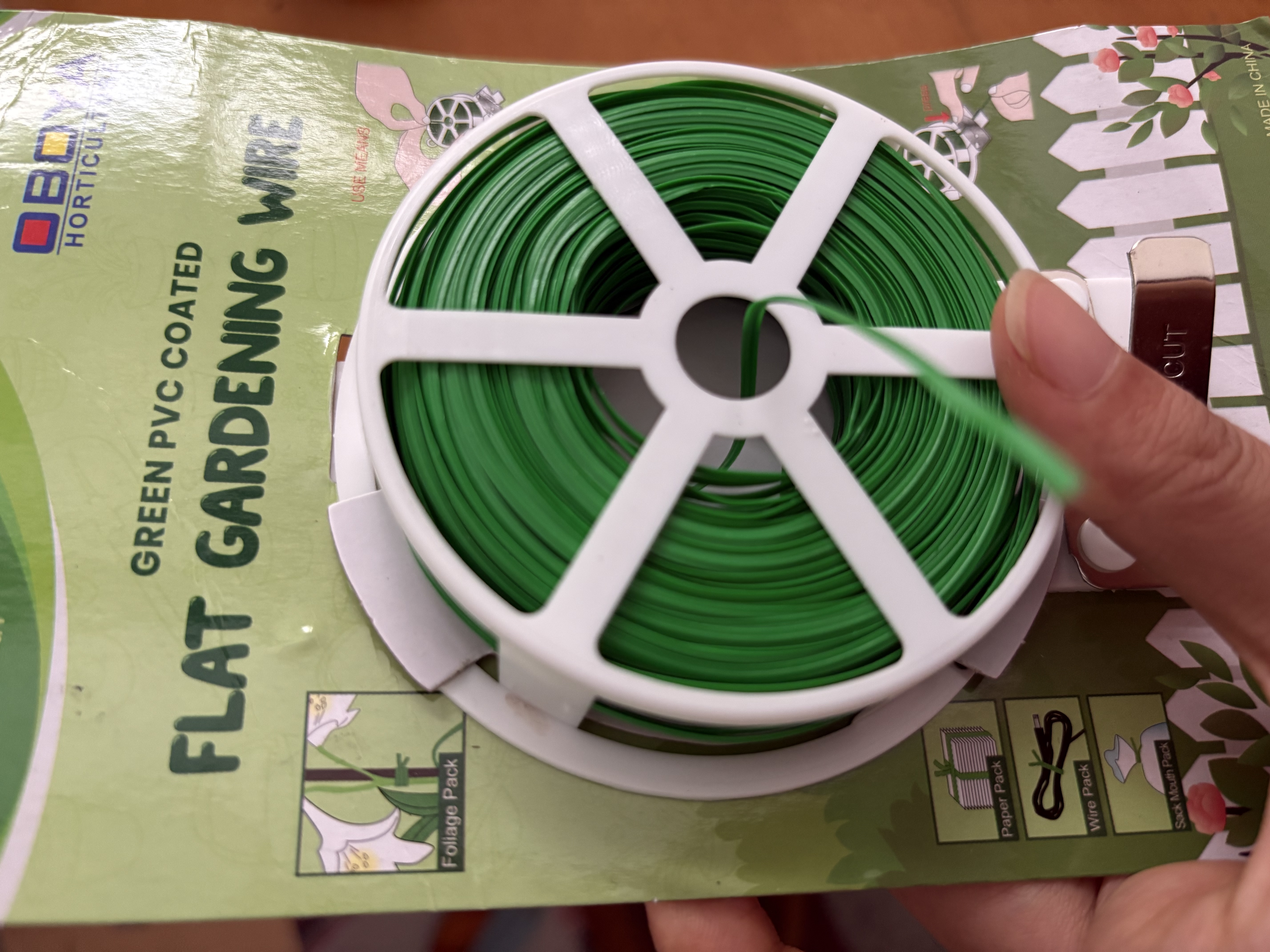 九千谷园艺扎线轧带自带切割器瓜苗藤蔓植物固定多功能捆绑线50米4535 实拍图