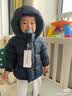 保姆鹅 儿童羽绒服宝宝短款加厚白鸭绒外套男童女童保暖防风冬[NG2637] 黑 120 实拍图