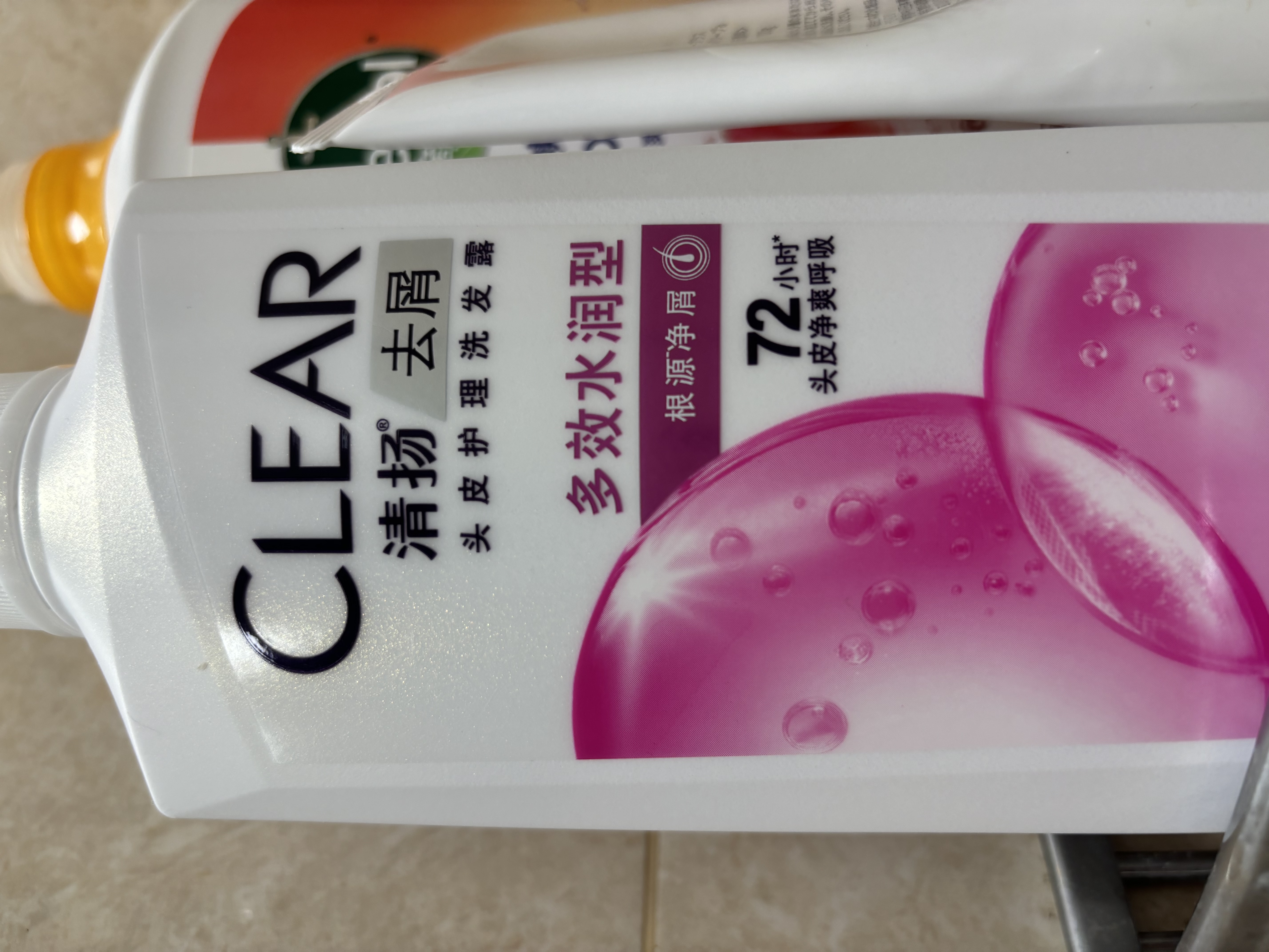 清扬去屑洗发水 多效水润500g+试用装100gx2 玻尿酸净屑洗头膏 实拍图