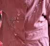 桓黎妈妈春秋纯棉女中老年人衣服长袖套装圆领衬衫奶奶绣花开衫两件套 雅兰 【套装】 XL 建议105斤之内 实拍图