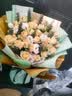 领香鲜花速递33朵香槟玫瑰花束送老婆表白女友生日礼物全国同城配送 33朵香槟玫瑰花束—女神款 实拍图