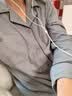 京舒然x JDF新舒适棉联名款嘟嘟棉男士睡衣长袖家居服套装居家服 灰色 实拍图