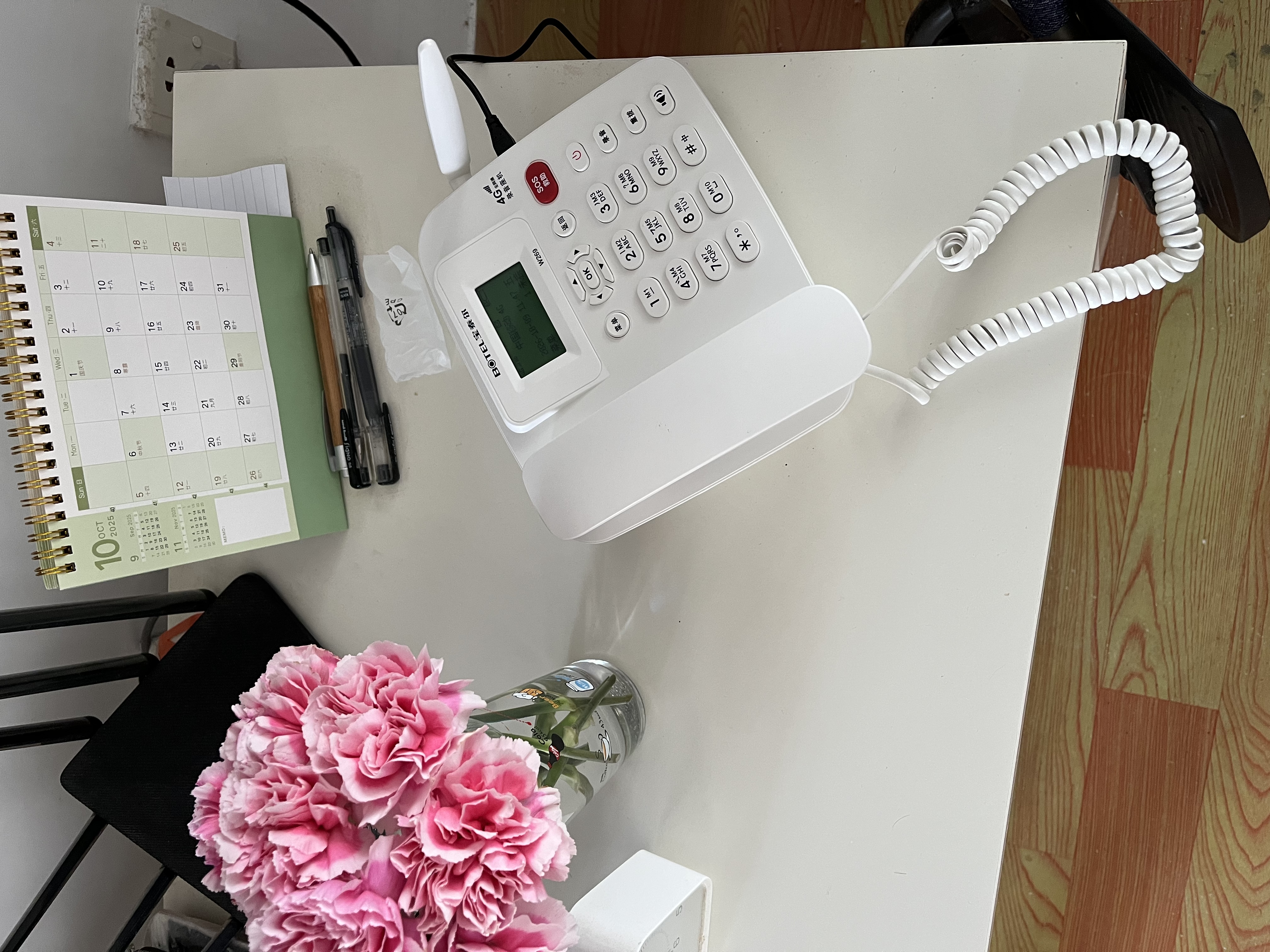 宝泰尔4G全网通 插卡电话机 插卡座机 移动固话 移动联通电信广电4g5g手机卡 录音功能家用办公W269白色 实拍图