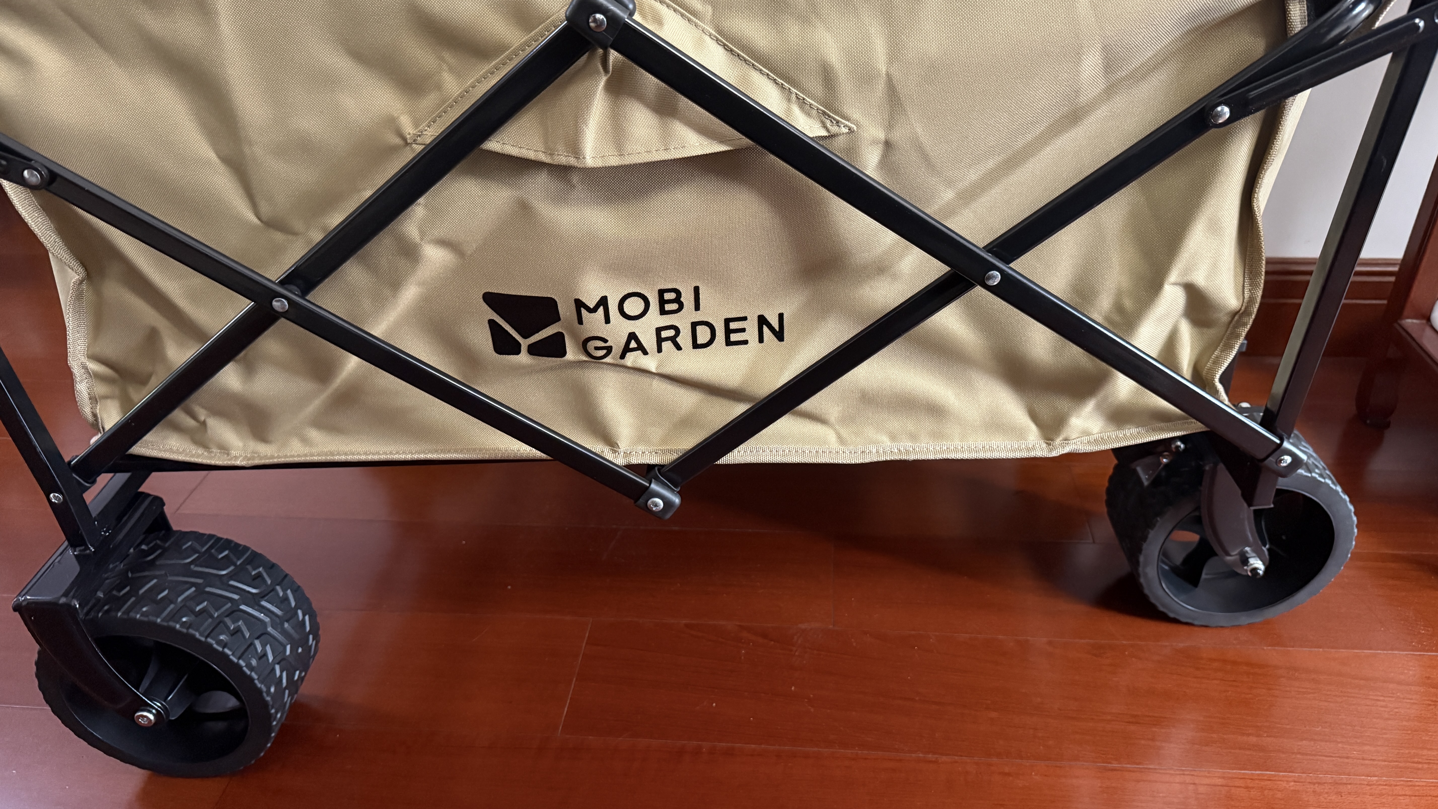 牧高笛（MOBIGARDEN）营地车 户外露营大容量宽轮双刹折叠推车星际 NX24689019 细沙黄 实拍图