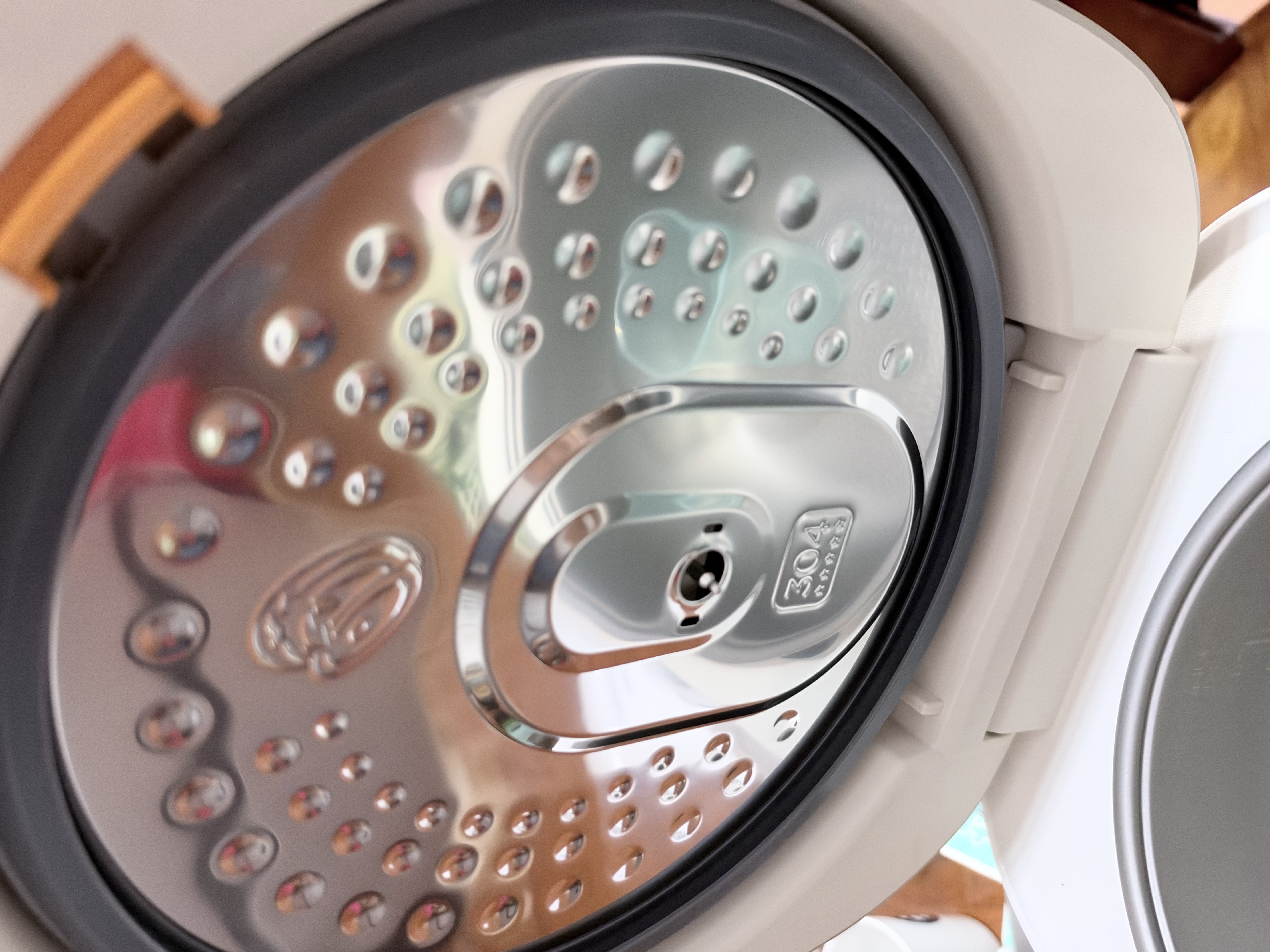 美的（Midea）电饭煲1-8人4升大容量火旋风IH加热纯钛内胆0涂层不粘锅家用电饭锅MB-HC4076T美食大赛同款 实拍图