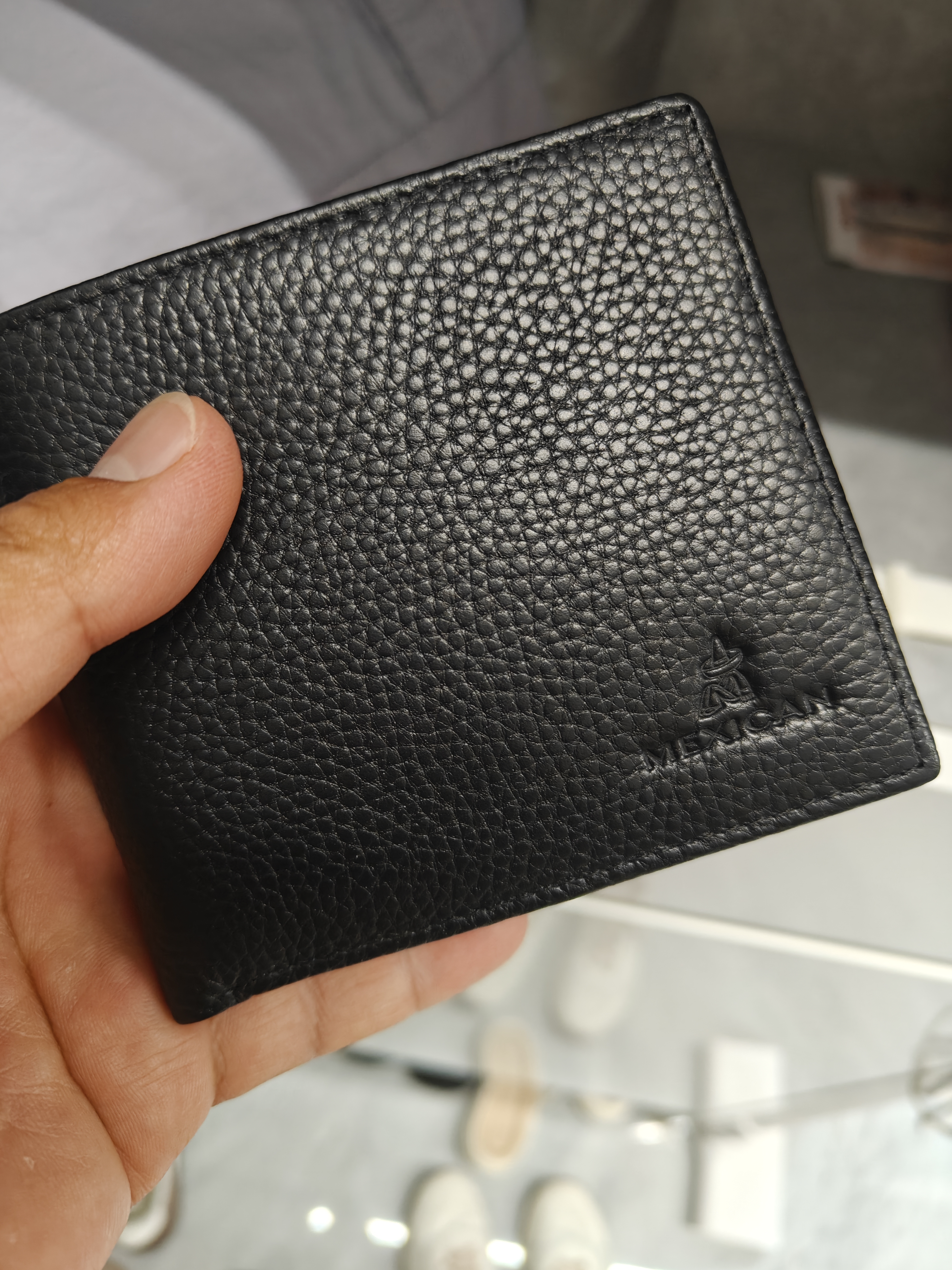 稻草人男士钱包短款商务头层牛皮横款两折票夹多卡位钱夹生日礼物送男生 实拍图