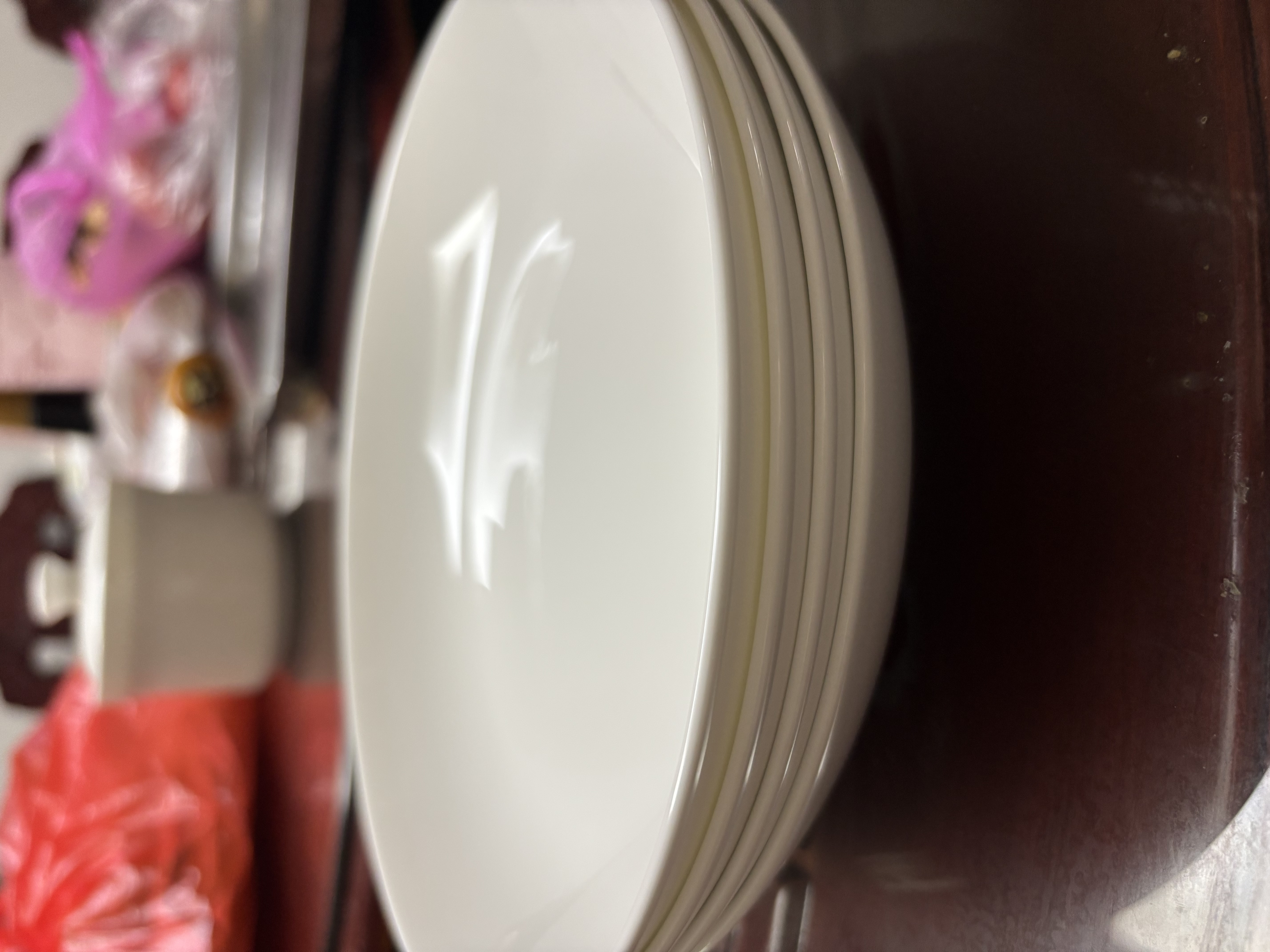 斯凯绨（Sky Top）陶瓷盘子骨瓷深菜盘家用乔迁餐具纯白8英寸饭盘4件套装 实拍图