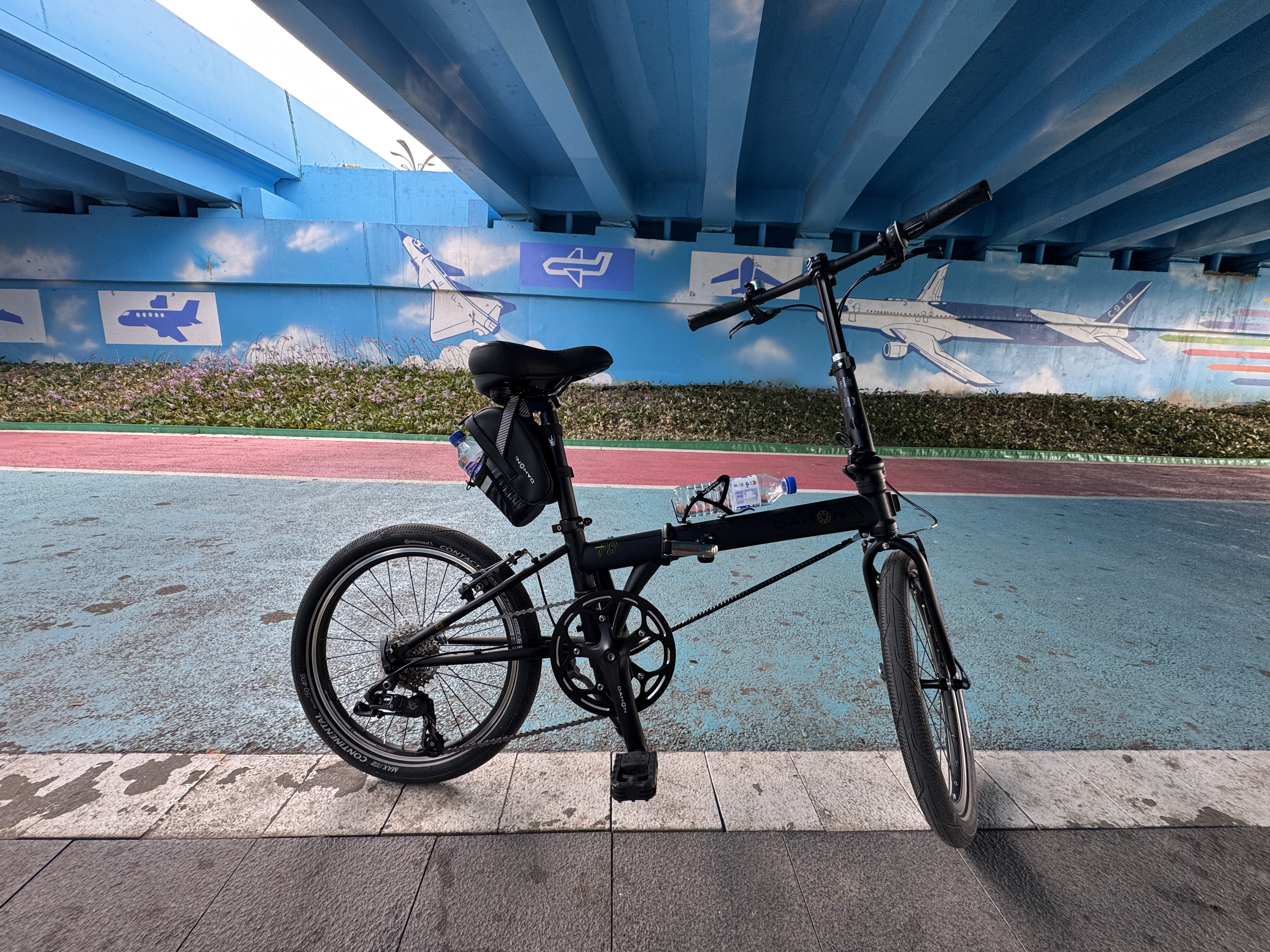大行（DAHON）P8折叠自行车经典成人20英寸8速折叠车男女式运动单车KBC083 消光黑【经典版】 实拍图