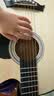 维卡斯（WEIKASI）民谣吉他初学者木吉他单板新手入门练习琴guitar吉它学生男女乐器 38英寸原木色+礼包【初学推荐】 实拍图