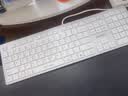 双飞燕（A4TECH）FX50 109键 有线键盘 薄膜轻音键盘电脑键盘mac键盘办公打字手感好飞时代 剪刀脚键盘 象牙白 有线 实拍图