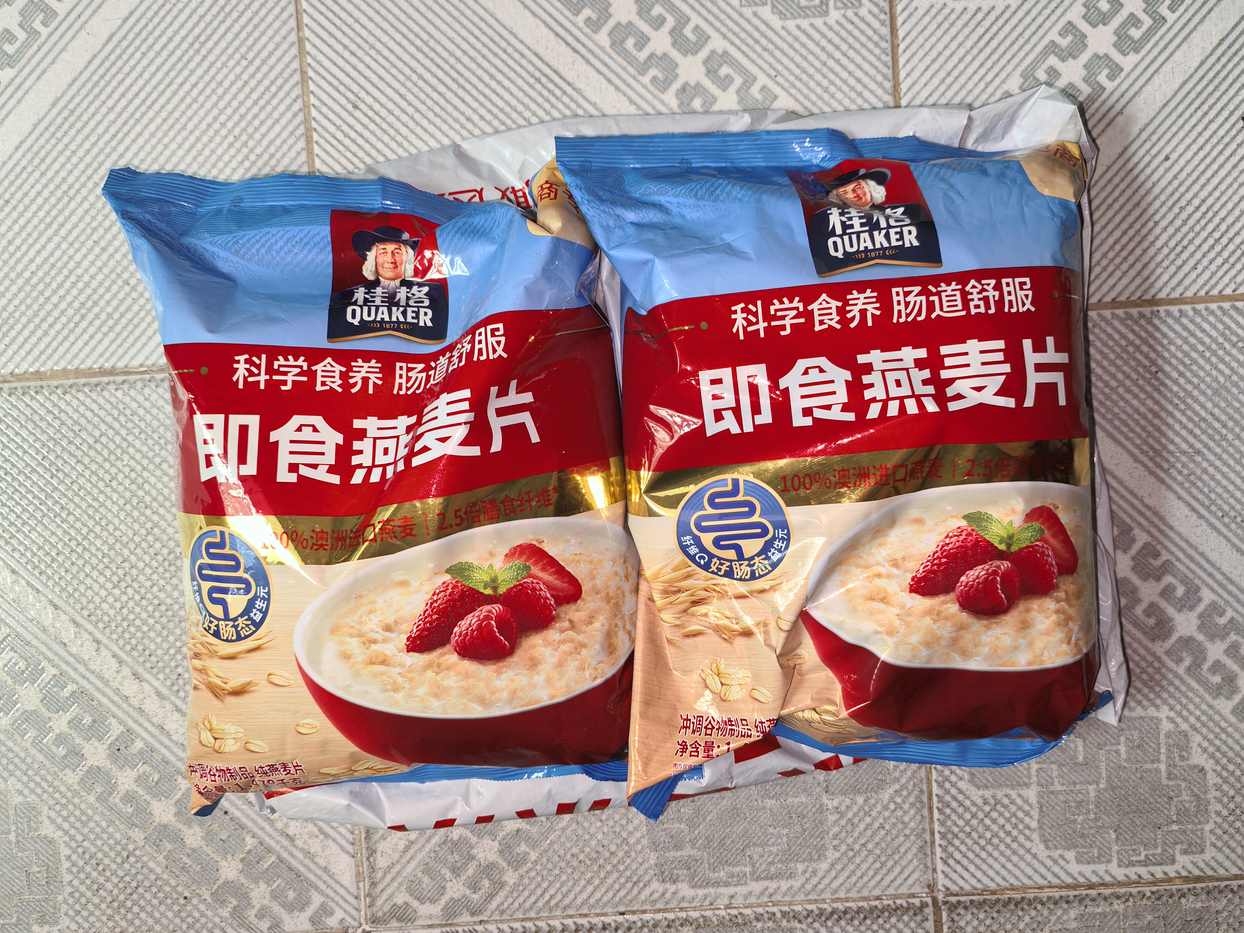 桂格（QUAKER）即食燕麦片1478克 营养早餐 膳食纤维 零添加白砂糖 实拍图