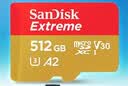 Sandisk闪迪512GB TF(MicroSD)内存卡4K极速金卡A2 V30 U3兼容大疆Pocket3/4P/Action 6运动相机/无人机存储卡 实拍图