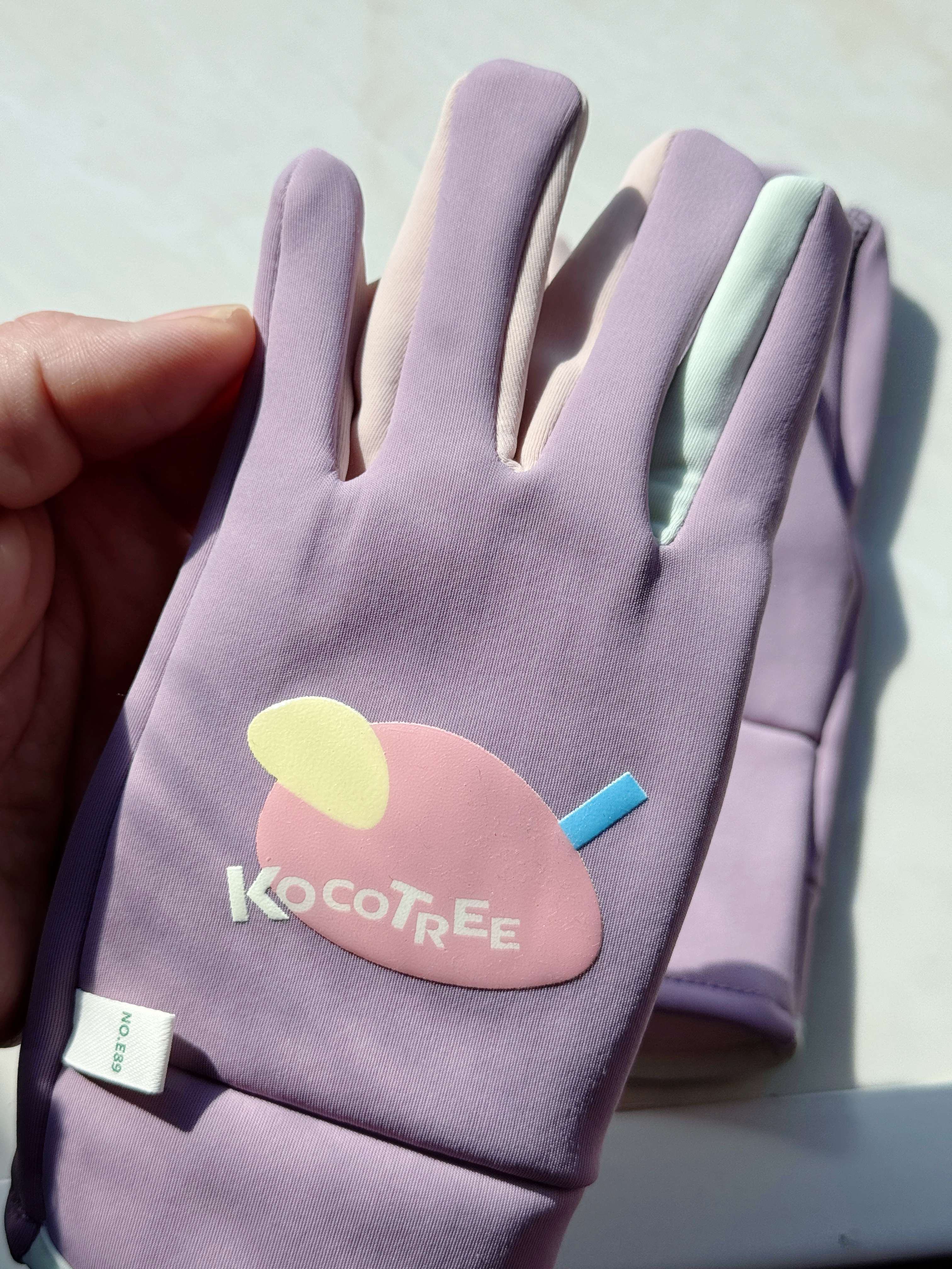 Kocotreekk树儿童手套保暖防滑男童女孩冬季五指骑行手套 实拍图