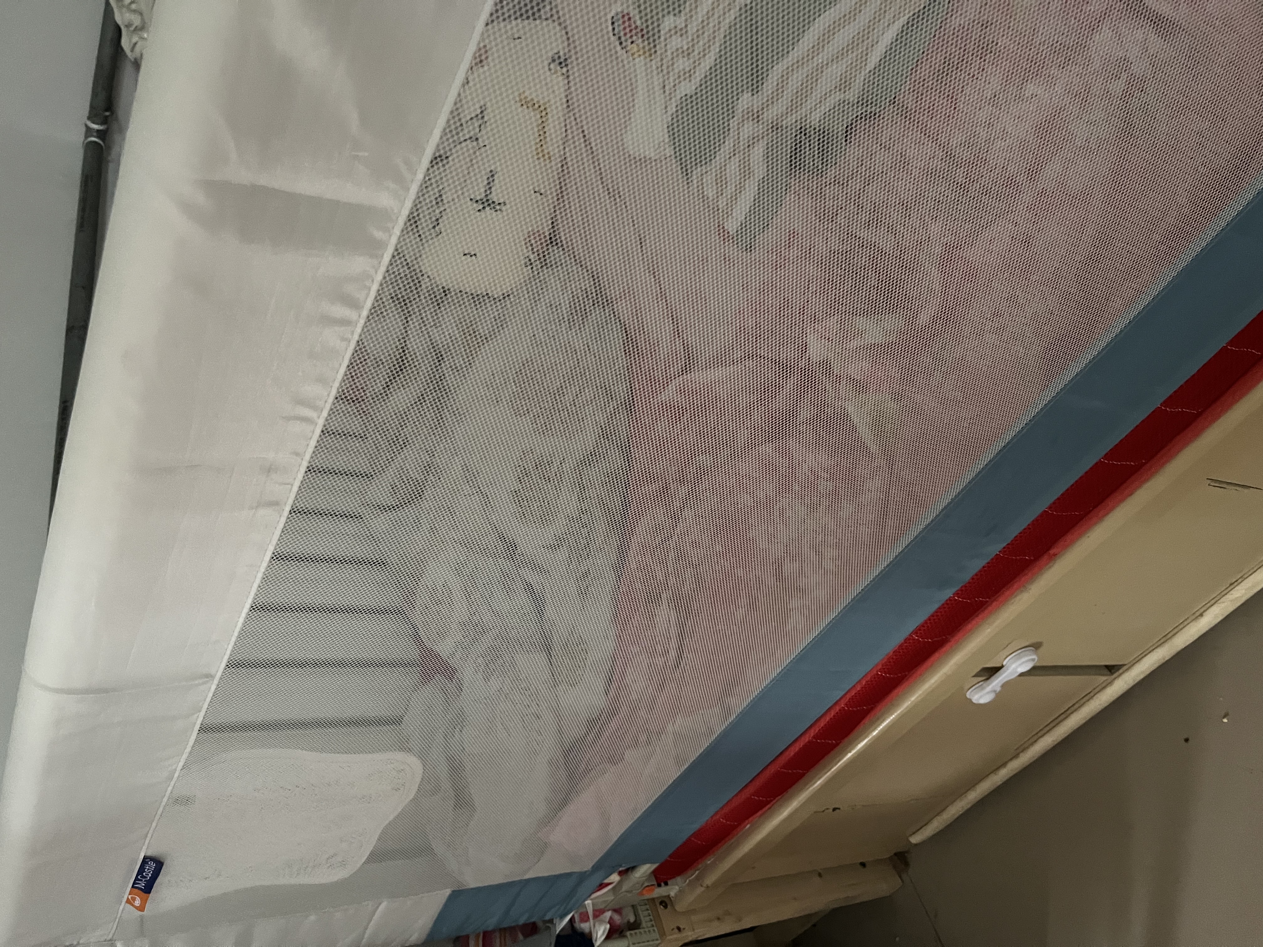 M-CASTLE床围栏婴儿童床上挡板宝宝床边防摔床护栏三面拼接防夹防掉床围挡 冰川蓝 单面装 2.0米 实拍图
