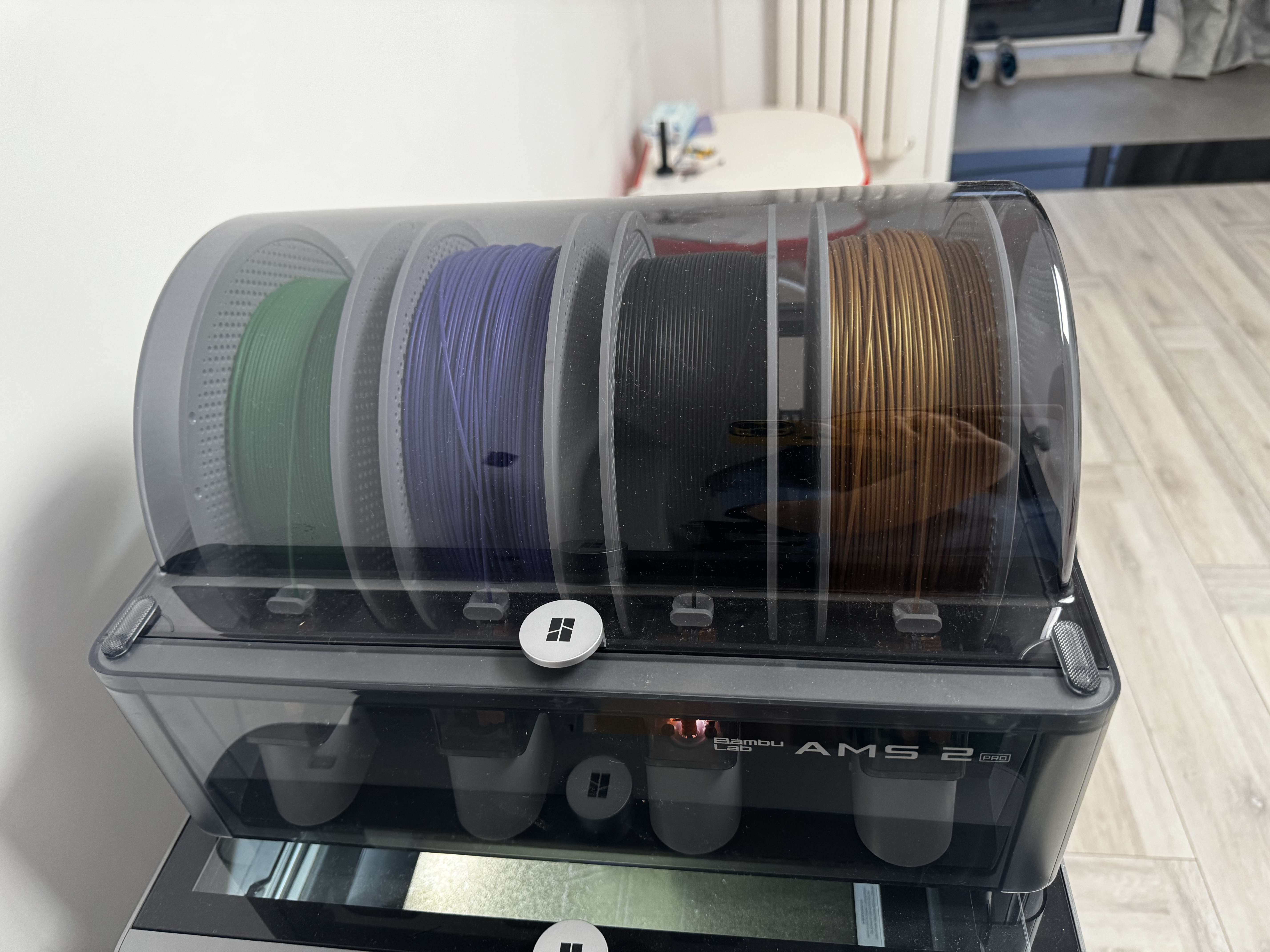 拓竹PLA Basic基础 3D打印耗材 高韧性易打印 RFID智能参数识别--净重1kg 金色10401 含料盘 实拍图