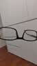 老花镜中老年人高清智能防蓝光高清晰护眼抗疲劳半框男士眼镜 白色片 （建议45-49岁）100度 实拍图