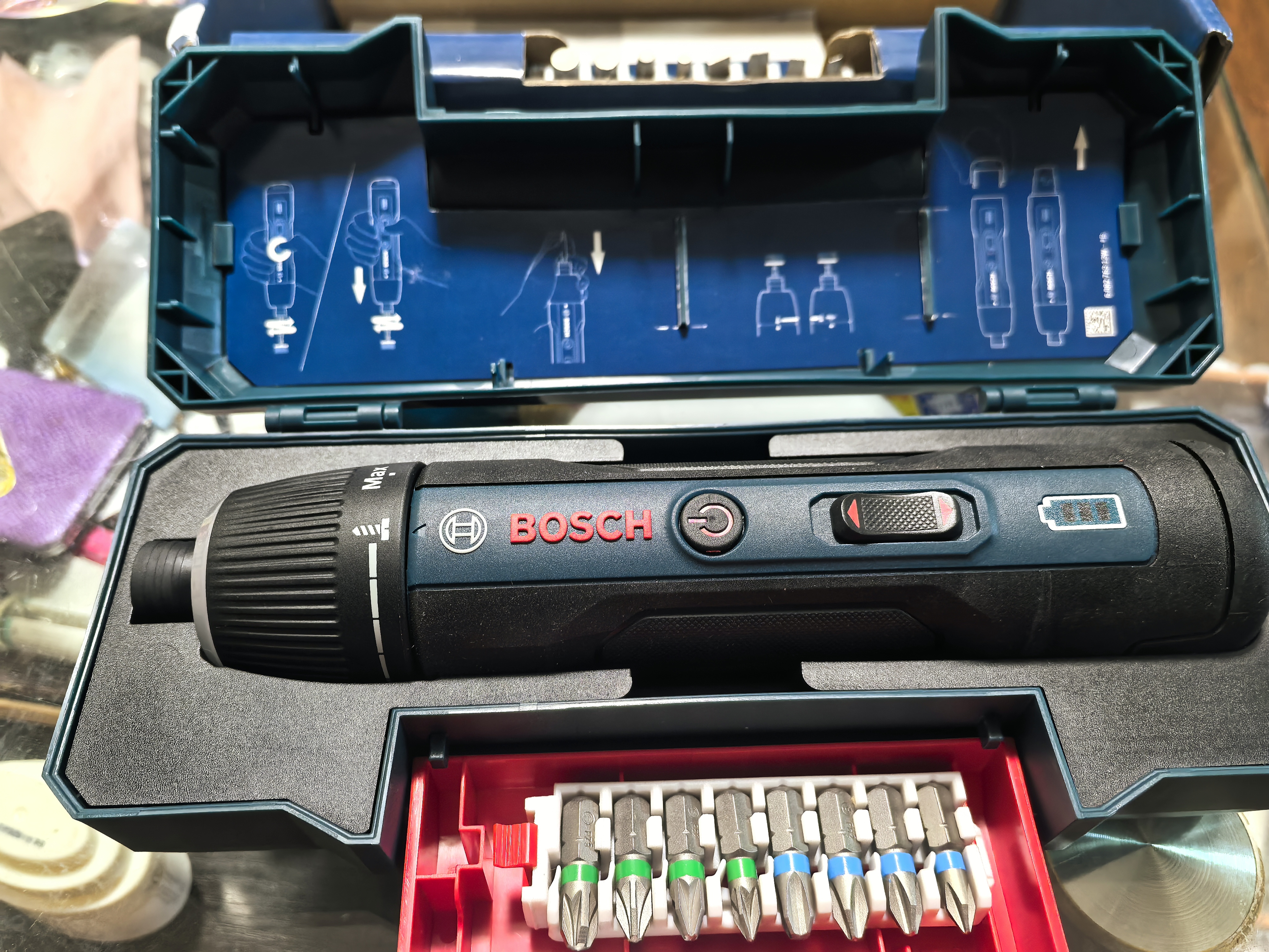 博世（BOSCH）电动螺丝刀GO4代家用维修拆装智能照明17件批头套装磁吸延长杆 实拍图