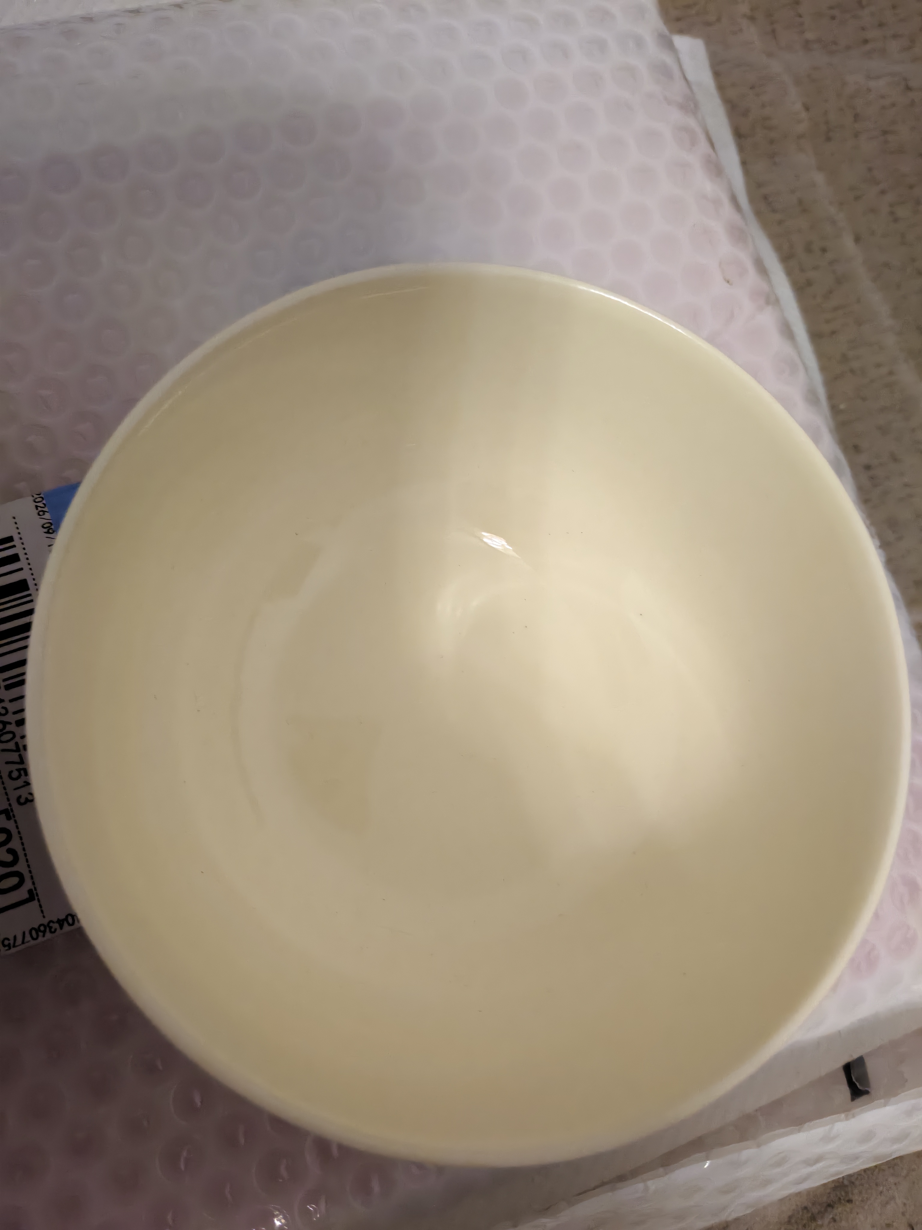 家用餐具釉下彩碗盘高颜值碗碟陶瓷餐具奶霜黄4.5英寸好运碗 明黄色 1个装 实拍图