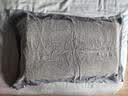 金号 A类纯棉枕巾加大加厚枕头巾 一对2条装  170g/条   52*80cm 实拍图