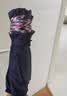 天堂伞 加大雨伞三折 经典格纹商务伞10骨大雨伞男女 摩尔蓝 实拍图