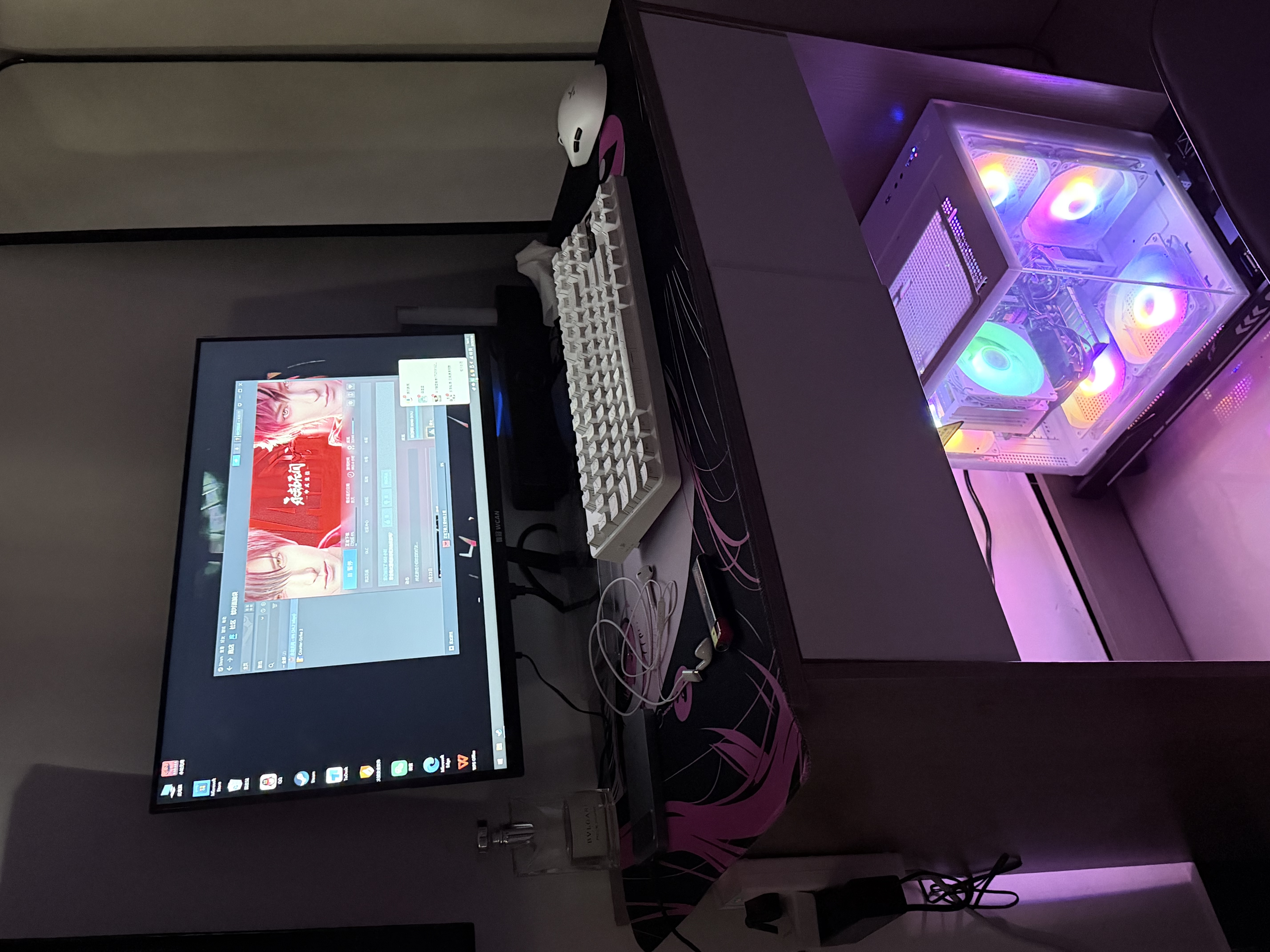 华硕（ASUS）ROG海景房5060全家桶14代酷睿i7台式电脑DIY组装机PBA独显主机直播设计游戏电竞企业大额补贴整机 【顶配】酷睿i7丨4060独显丨32G+1.5T 主机+24英寸高清显示器 实拍图