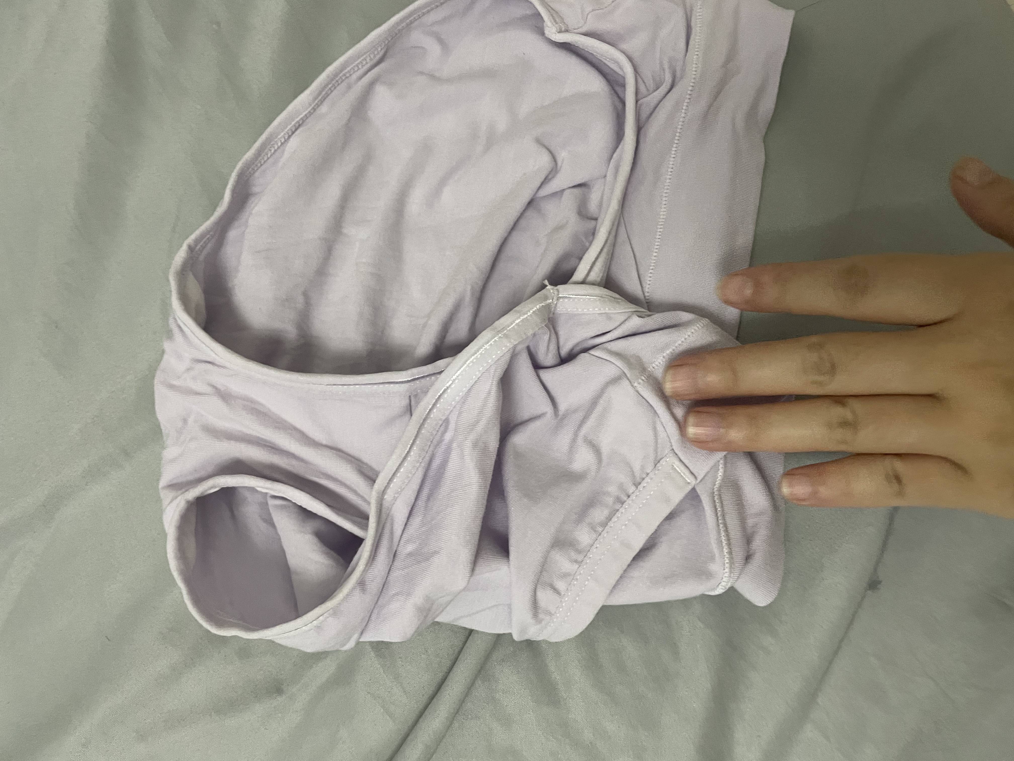婧麒孕妇内裤女士棉孕产妇通用棉大码四季肤+粉+紫+绿 XL jnk0362 实拍图