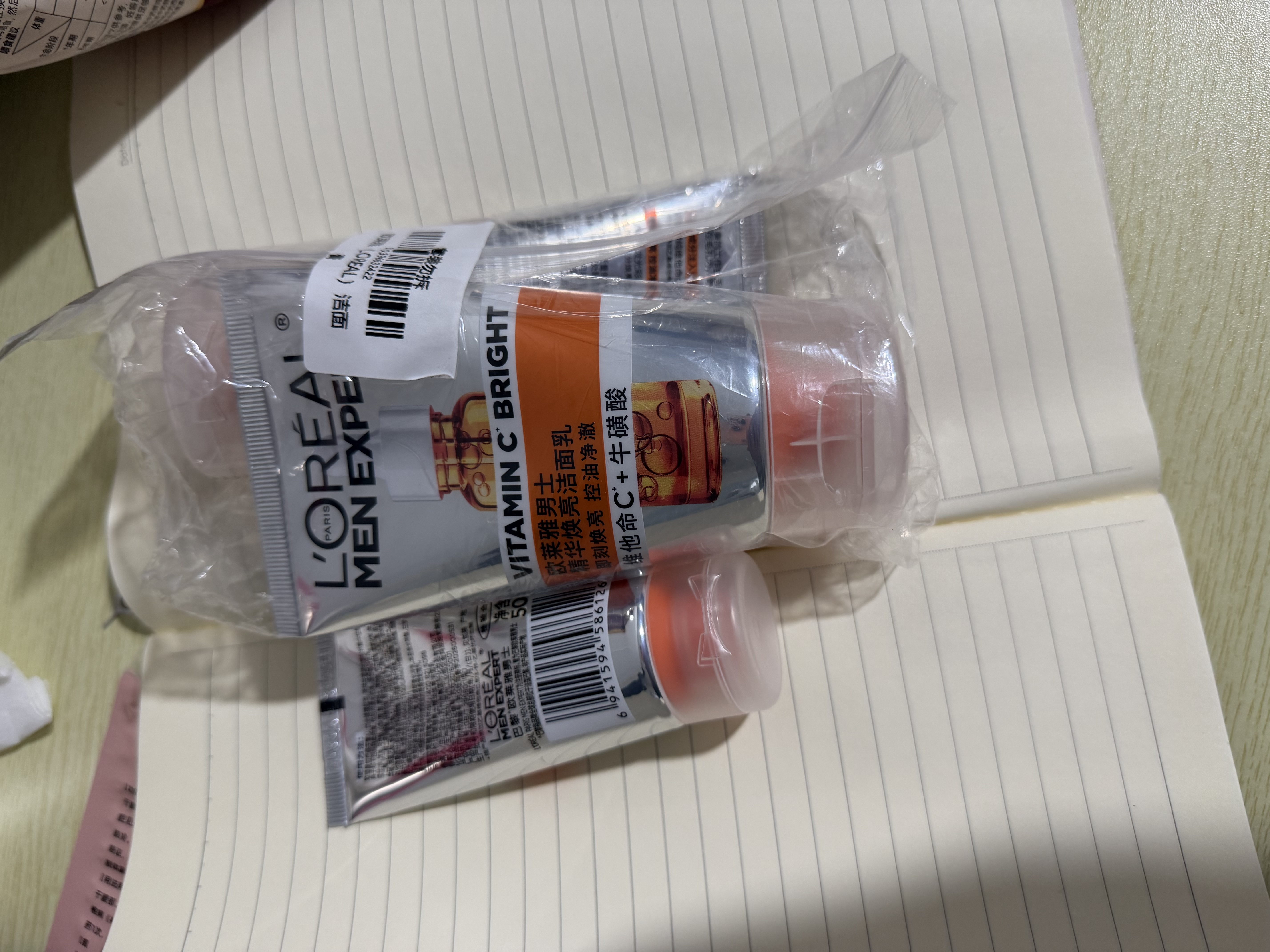 欧莱雅男士洗面奶洁面乳专用白泥全脸控油去油焕亮护肤品男生礼物 实拍图