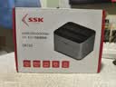 飚王（SSK）硬盘盒底座2.5/3.5英寸 USB3.0硬盘座 台式笔记本外置外接移动硬盘盒拷贝机硬盘笼 双盘位 脱机拷贝12V3A 金属款 DK103 实拍图