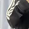 adidas休闲舒适三条纹立领夹克外套卫衣男装秋季阿迪达斯轻运动 黑色/白（推荐选大一码）   M 实拍图