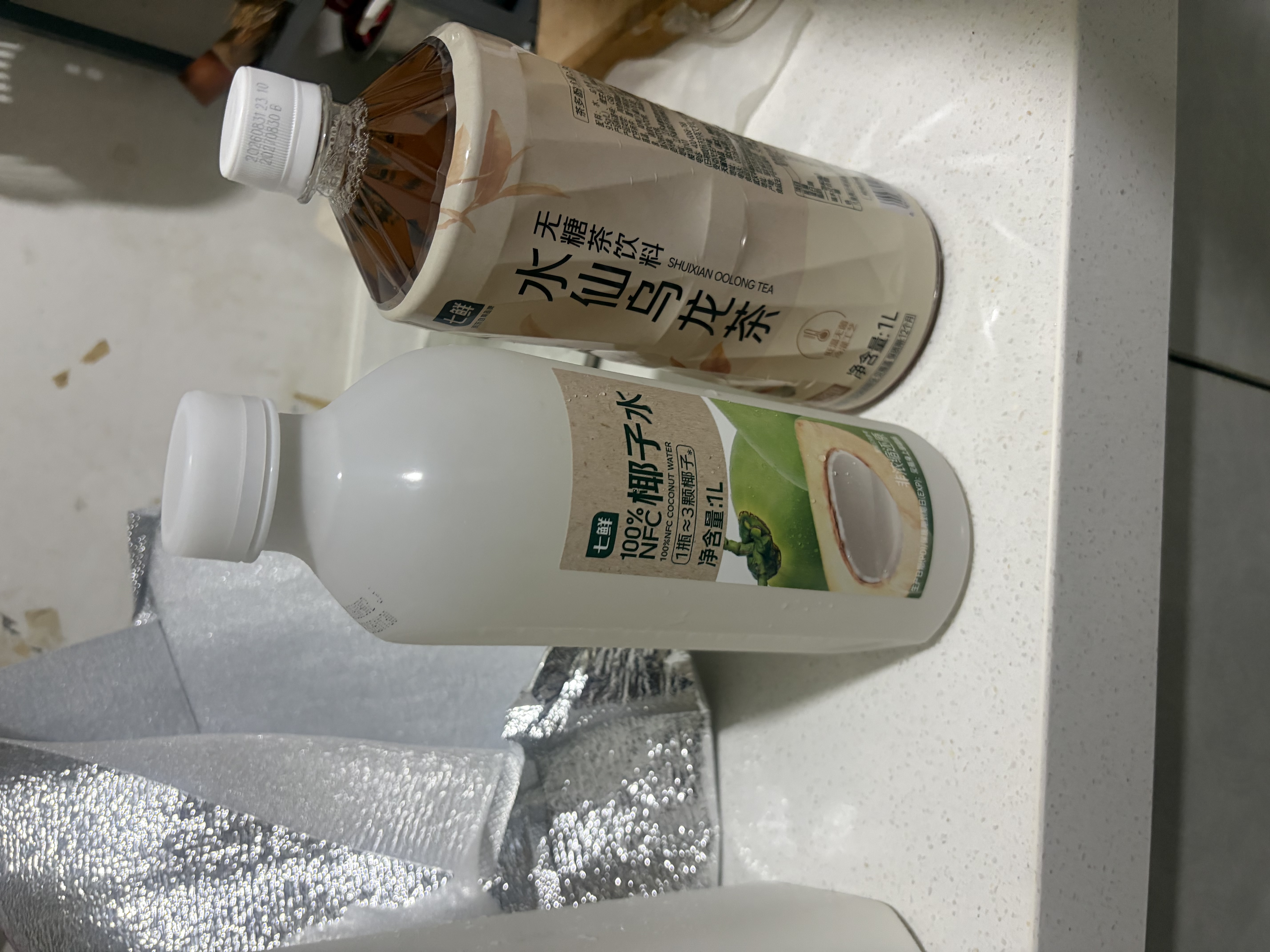 七鲜 100%NFC椰子水1L 实拍图