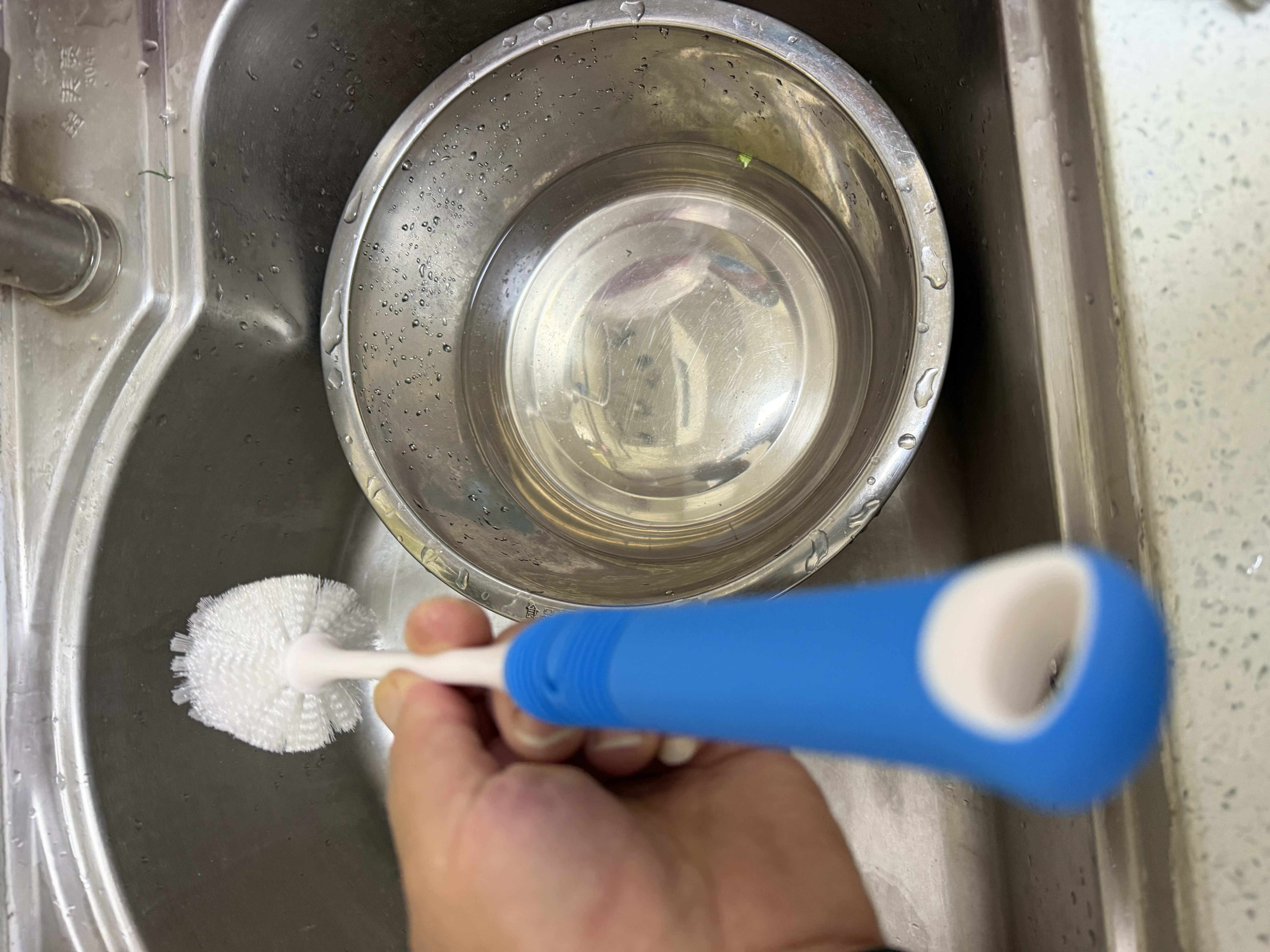 世家长柄杯刷 双层刷毛刷奶瓶刷保温杯玻璃杯刷厨房洗杯刷1支装 实拍图