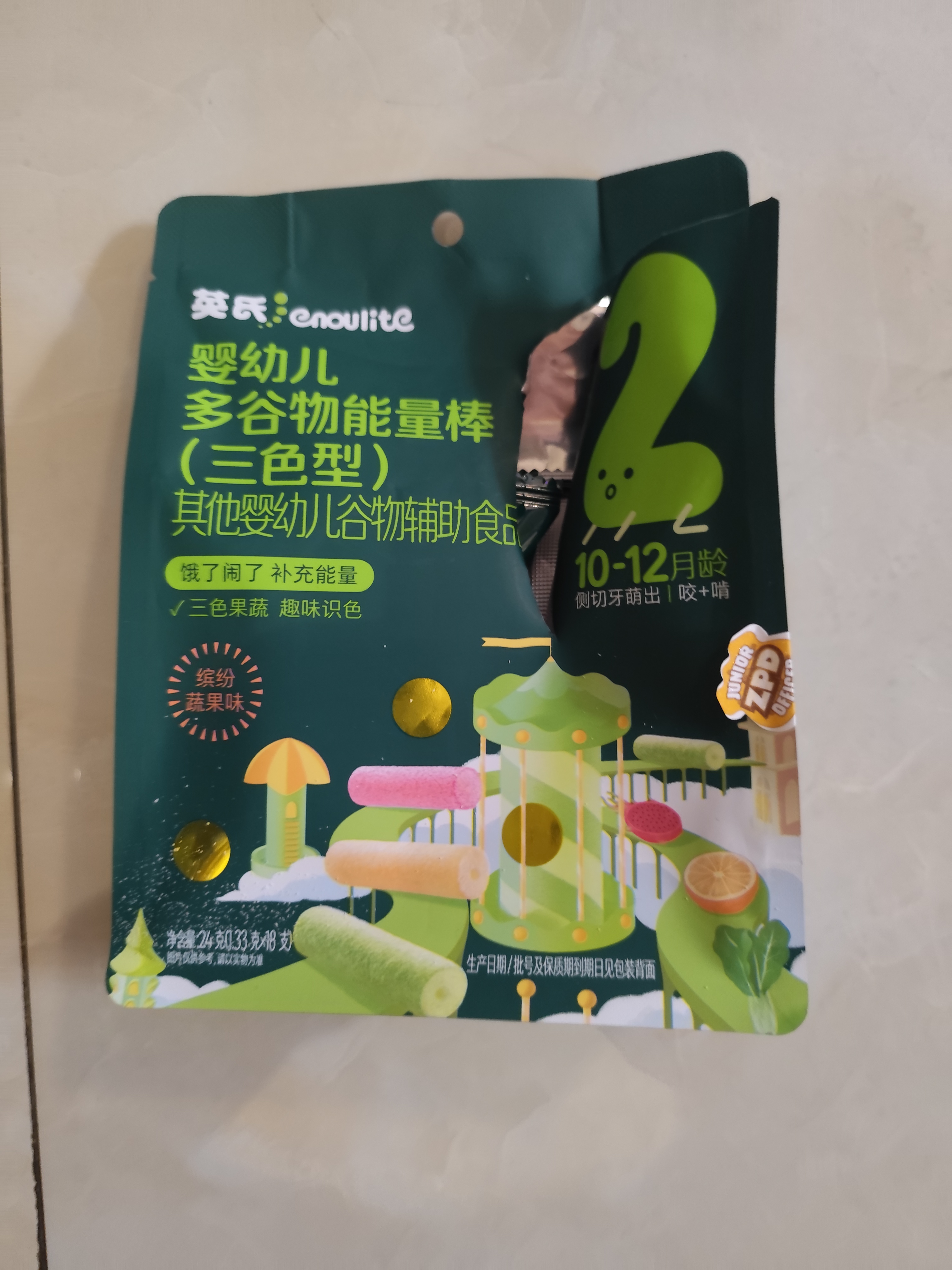 英氏婴幼儿宝宝零食谷物能量棒24g小米薏米儿童零食10个月以上辅食 实拍图