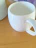 景顺景德镇陶瓷杯骨瓷简约水杯子纯白色茶杯定制LOGO马克水杯 大肚杯（400ml） 实拍图