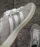 adidas 面包鞋 GRAND COURT BASE 00s休闲板鞋平底鞋男女阿迪达斯 浅灰/白色/树脂黄   42 实拍图
