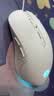 惠普（HP）M280有线鼠标 轻声家用办公笔记本台式机电脑 人体工学电竞游戏鼠标 白色 实拍图
