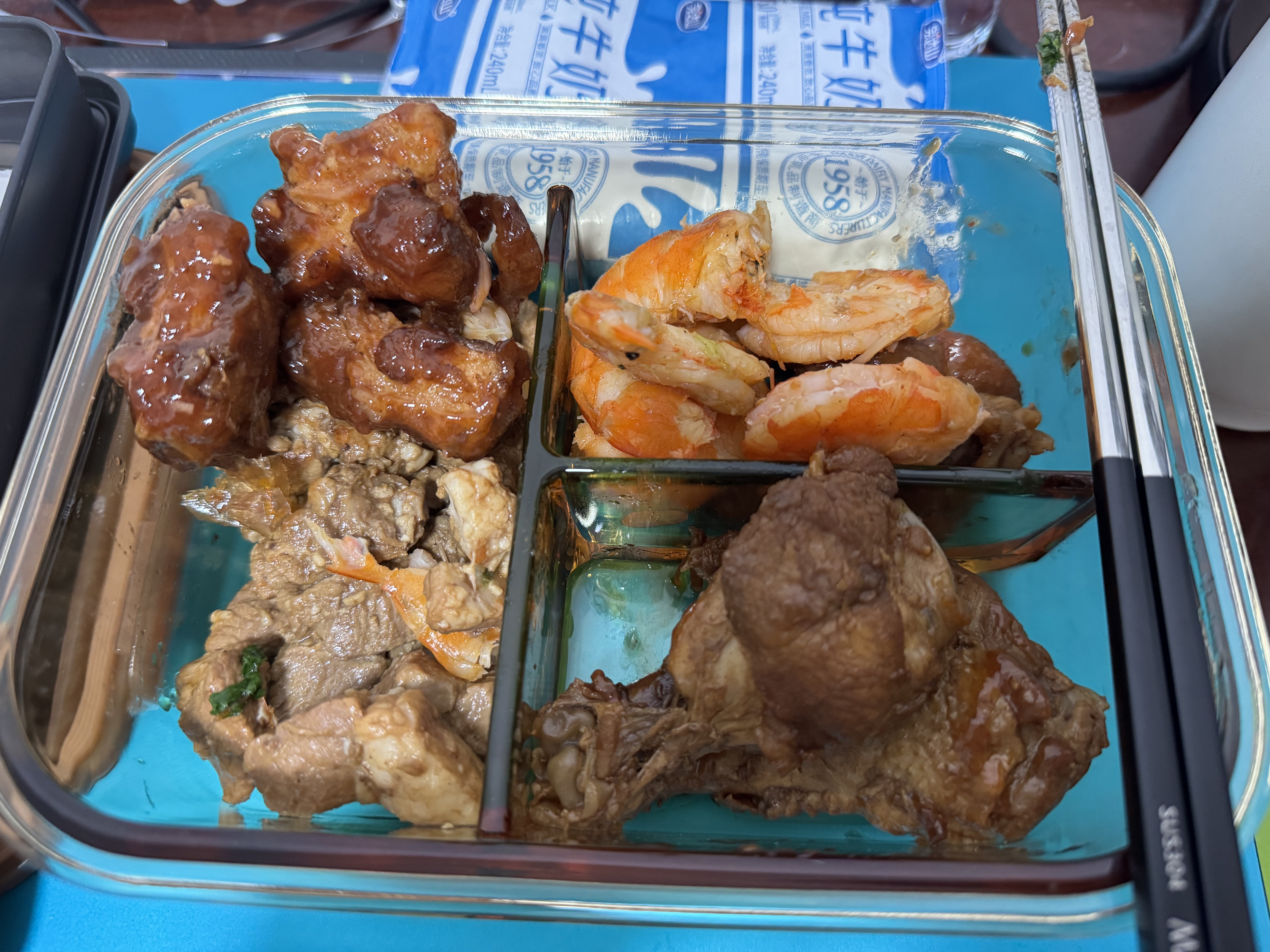 希乐扣玻璃饭盒上班族带饭 微波炉可加热餐盒保鲜盒 带餐包 实拍图