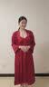 猫人冰丝情侣睡衣红色夏季结婚新婚晨袍吊带睡袍家居服套装2026新款 2589-主图款 【竹叶长裙 亲肤顺滑】礼盒装 L 【男女码，女155-163/100-120,男160-165/10-125】 实拍图