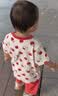 优衣库婴幼儿Sanrio快干睡衣/短袖宝宝UT三丽鸥睡衣484425 13 玫红色 90 实拍图