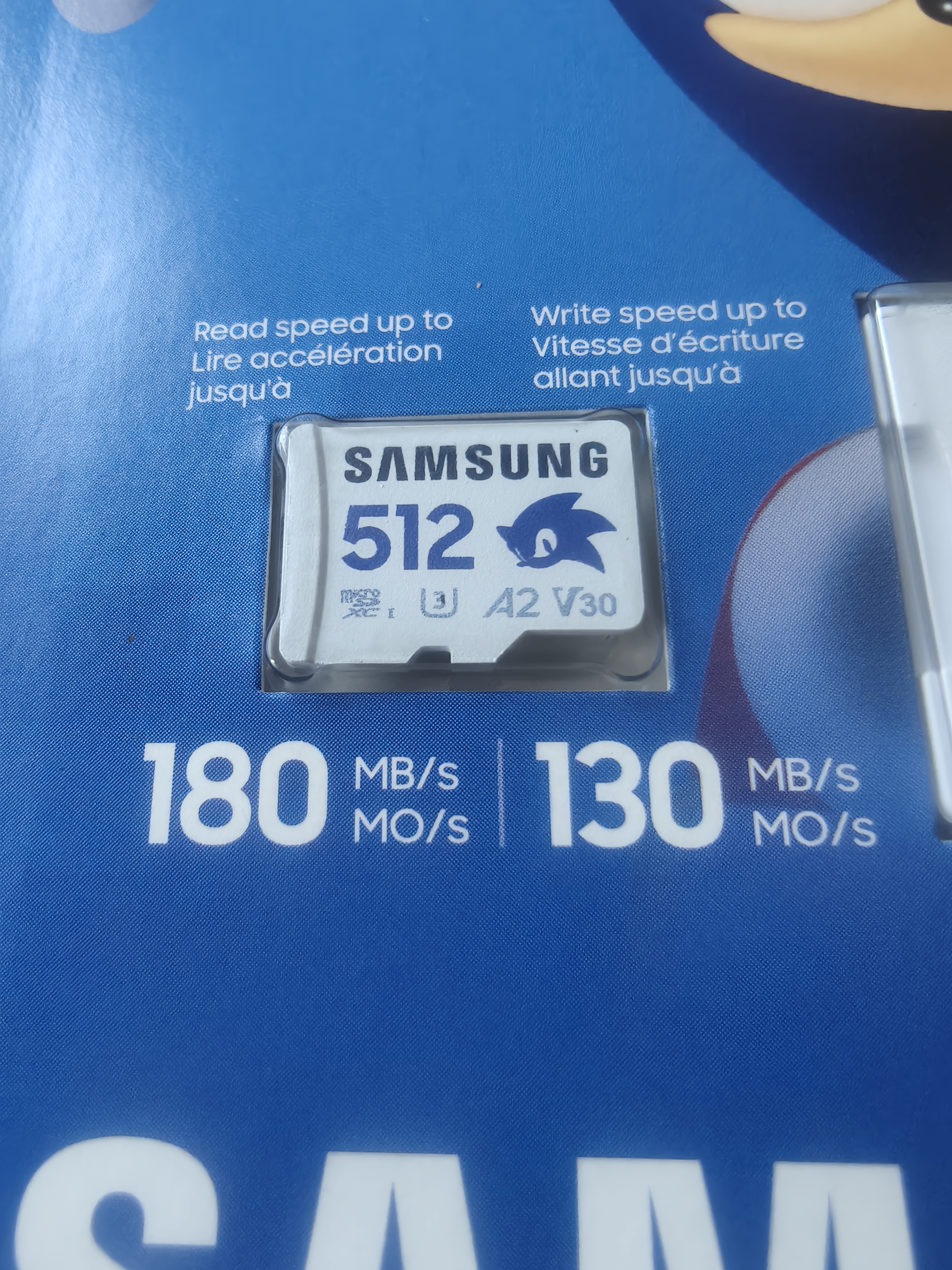 三星（SAMSUNG）512GB TF(MicroSD)内存卡 A2 U3 V30 4K 兼容switch无人机运动相机 索尼克游戏存储卡 读180MB/s 实拍图