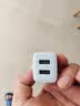 倍思双口充电头多口充电头5V2A/1A充电器插头USB插座 适用iPhone15/14/13华为荣耀小米手机iPad平板 蓝 实拍图